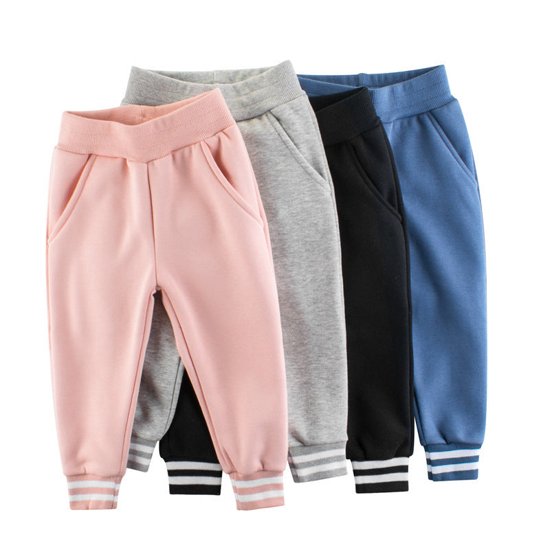 Children's Clothing Spring Girls Pants Wholesale Baby Pants Plush