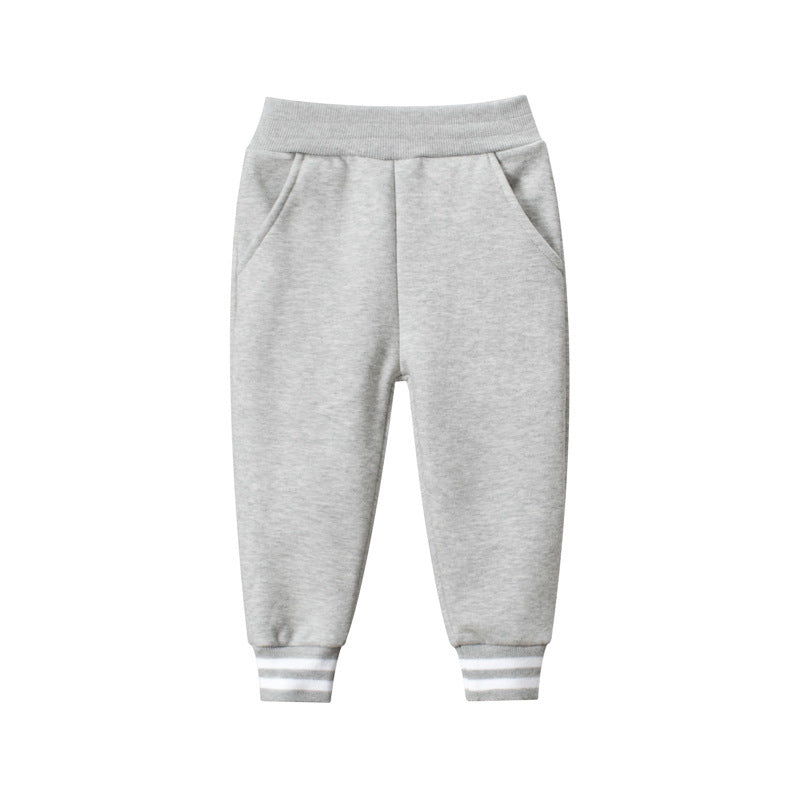Children's Clothing Spring Girls Pants Wholesale Baby Pants Plush