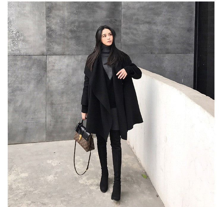 Equestrian | Black Woolen Coat