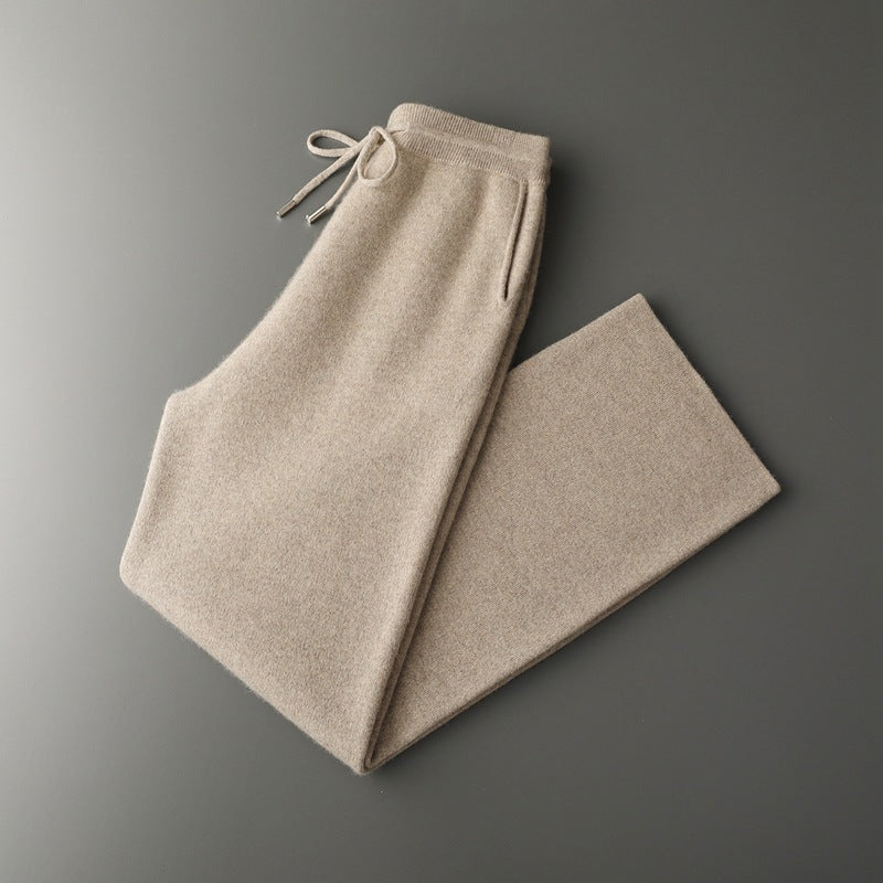 beige cashmere pants