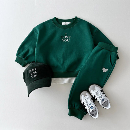 kids i love you matching set