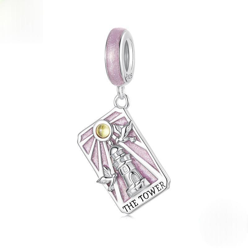 the tower tarot charm