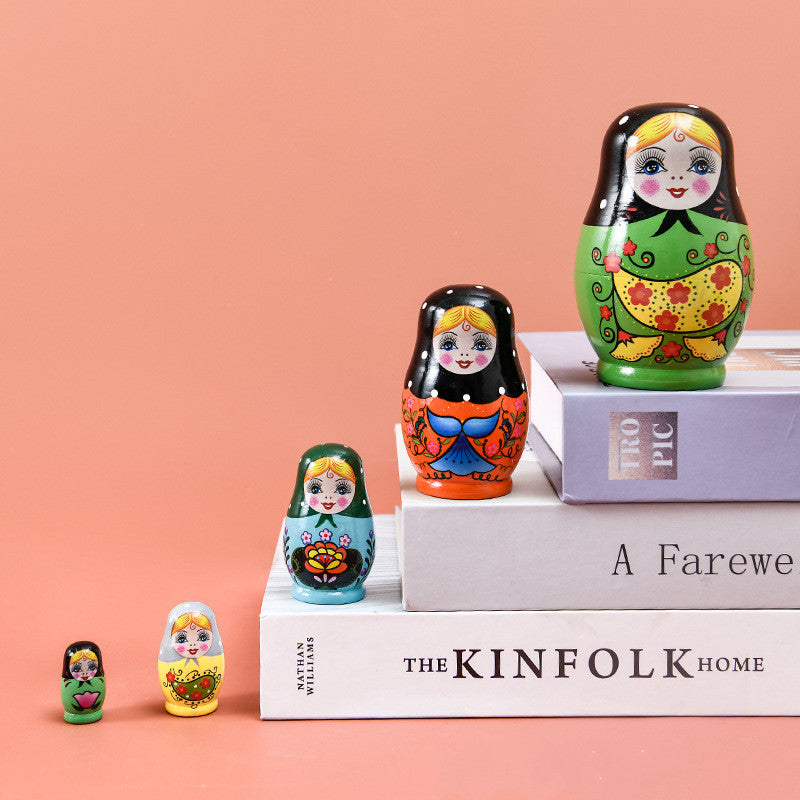 Russian | Wooden Handpainted Matryoshka Dolls