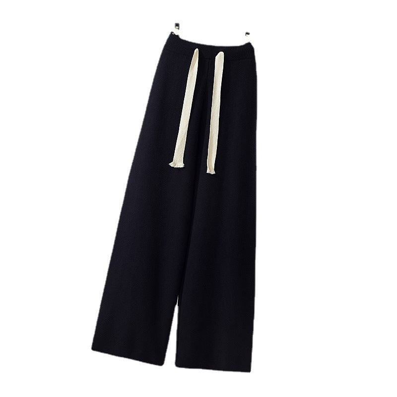 Wool | Knitted Wide-leg Pants