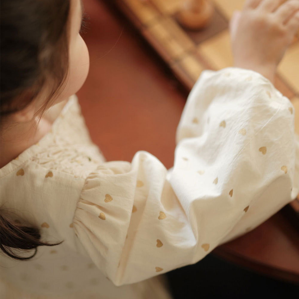 Linen | Hand Embroidered Lantern Dress