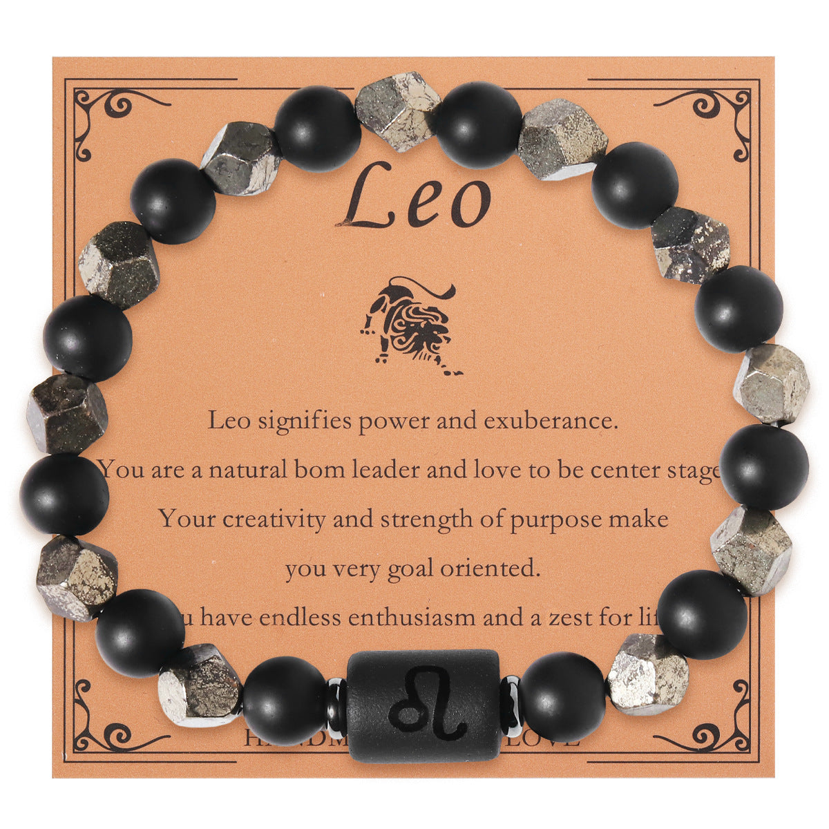 Charms | Zodiac Dark Obsidian bracelets