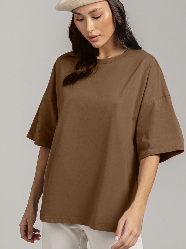 pure cotton brown t shirts