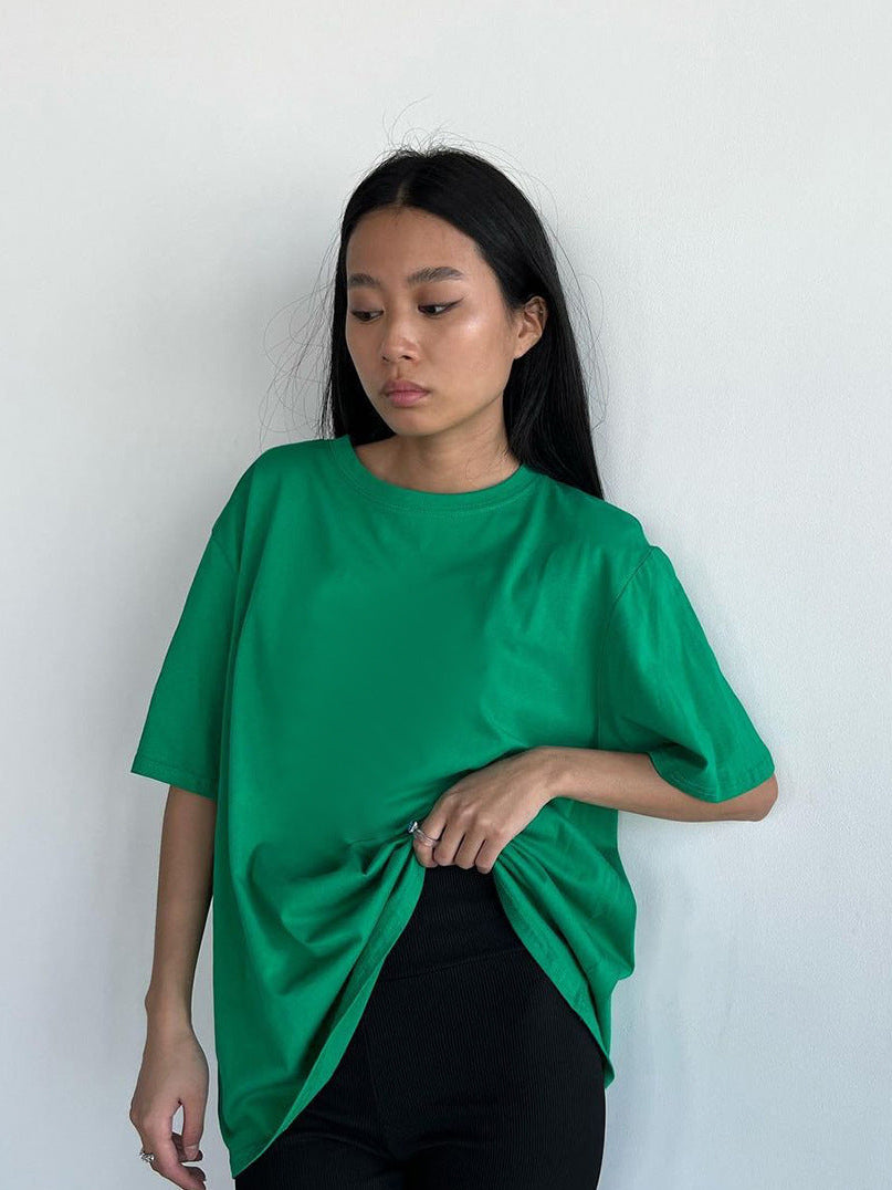 pure cotton green tshirts