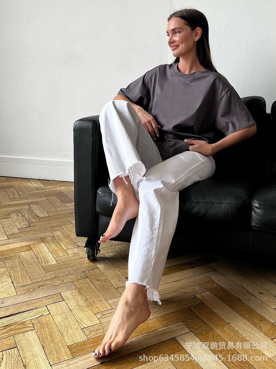 pure cotton grey t shirts