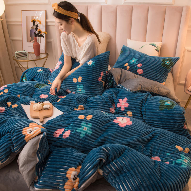 Home | coral fleece double-sided quilt cover