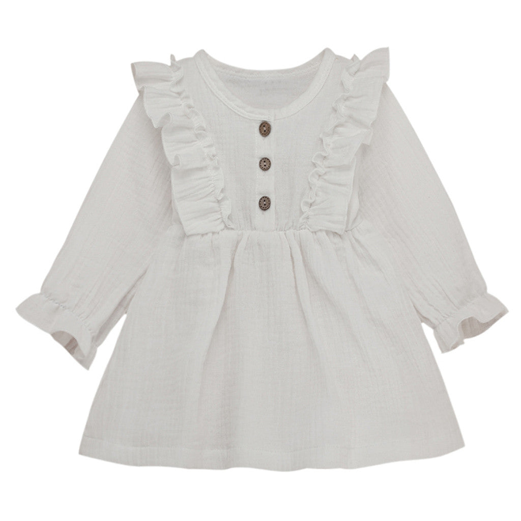 Linen | Childrens Ruffle Dress