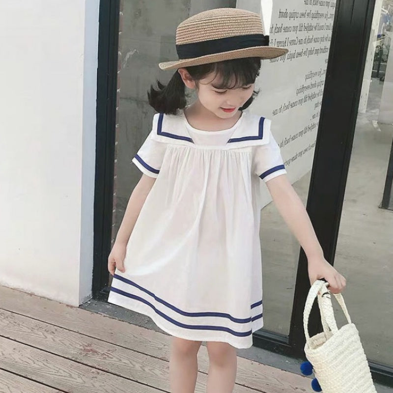 Cotton | Navy Kids Dress