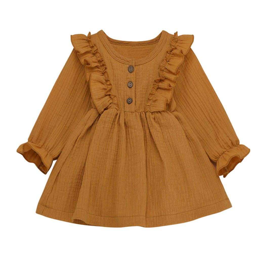 Linen | Childrens Ruffle Dress