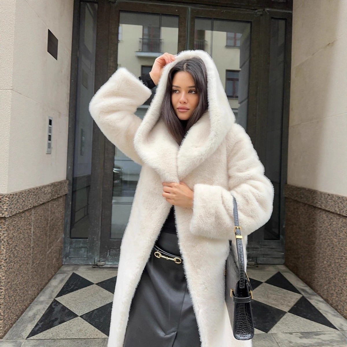 Wool | Plush Hoodie Coat