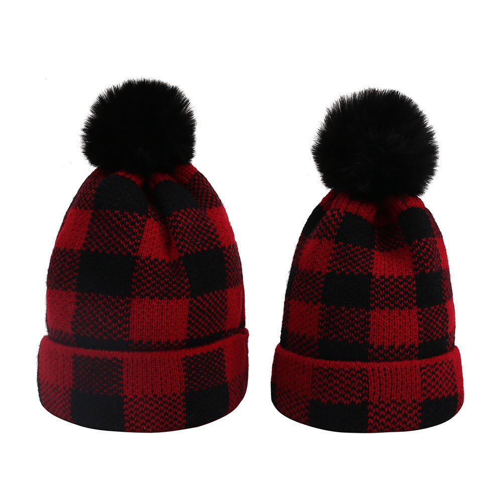 Mommy & Me | Flannel Wool Knit Toques