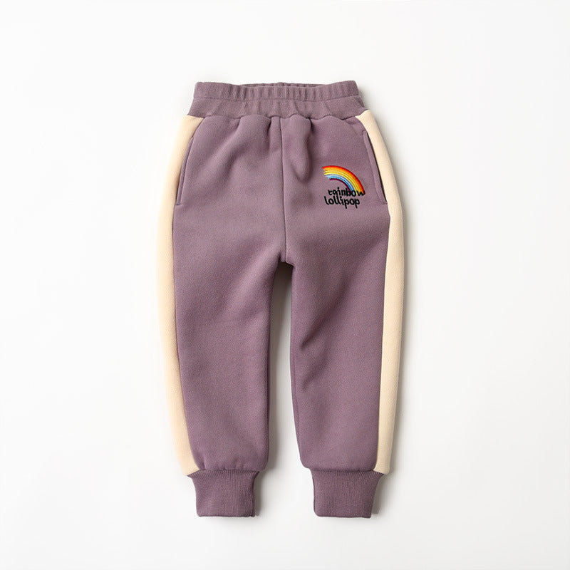 Rainbow Lollipop Cotton Fleeced Trousers