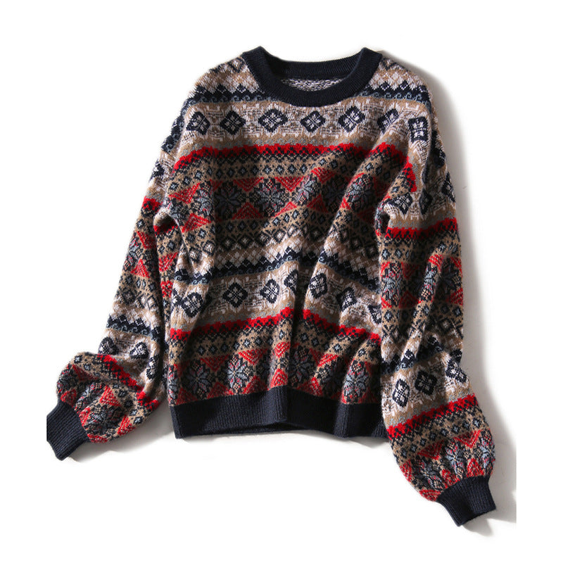 Wool | Jacquard knit sweater