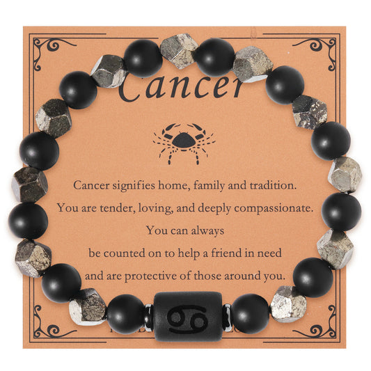 Charms | Zodiac Dark Obsidian bracelets
