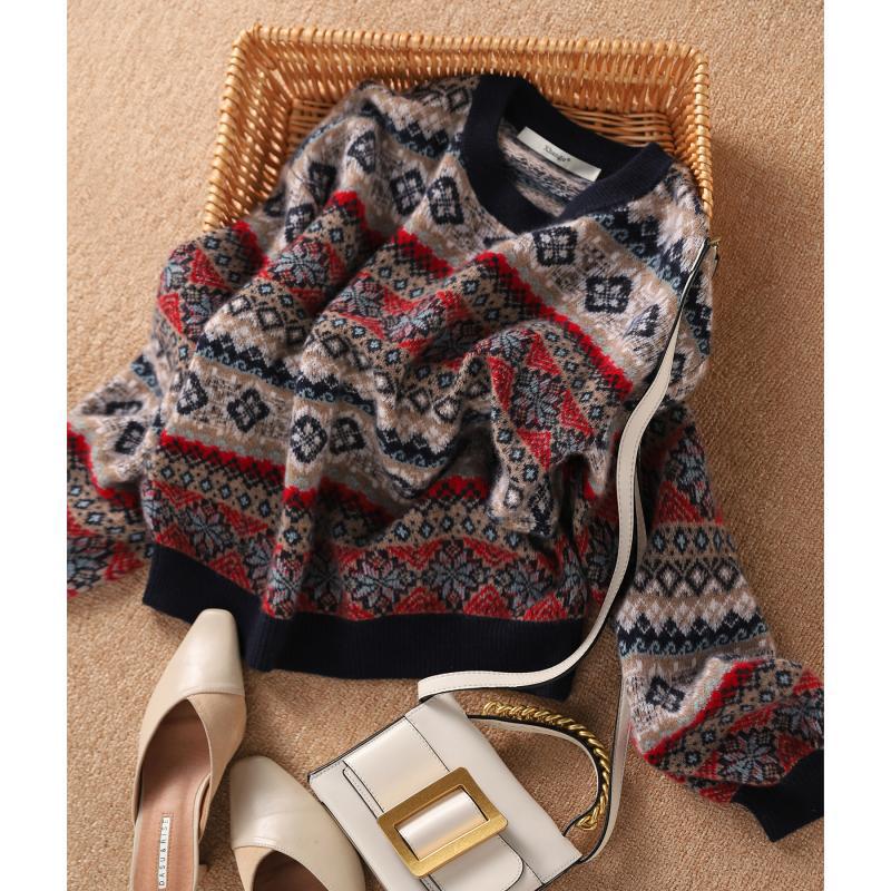Wool | Jacquard knit sweater