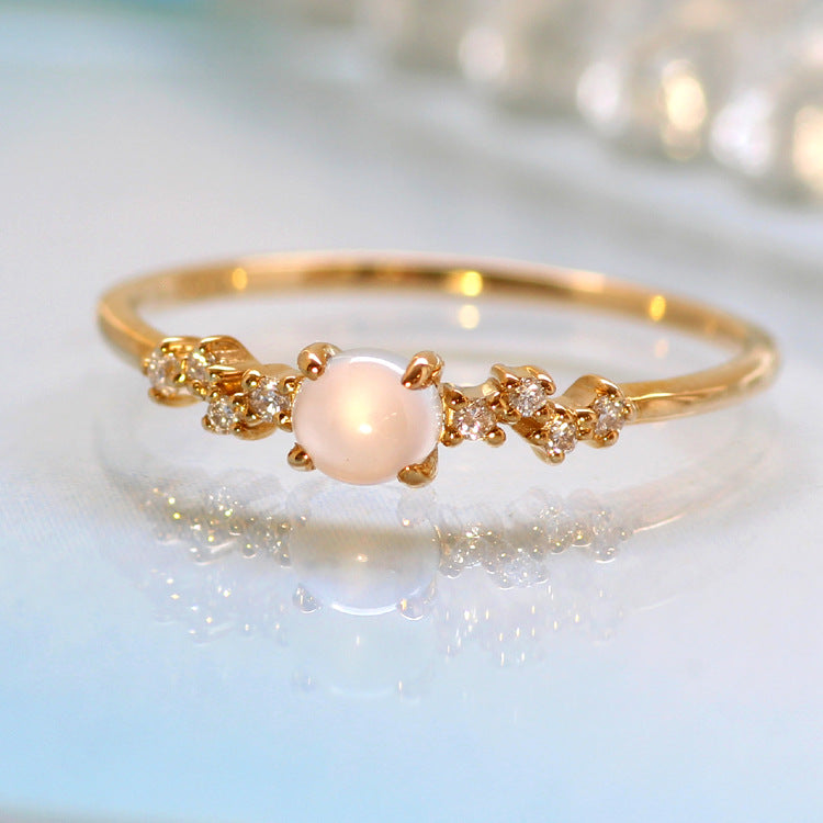 Charms | Natural Blue Moonstone Ring