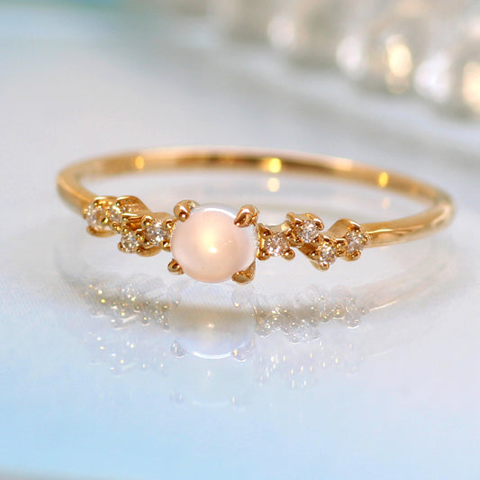 Charms | Natural Blue Moonstone Ring