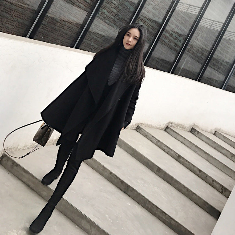 Equestrian | Black Woolen Coat