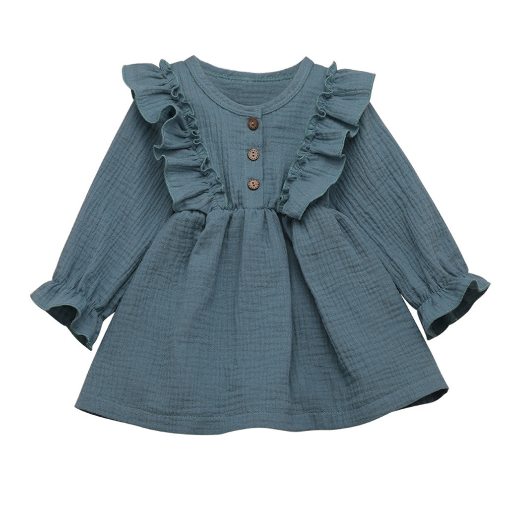 Linen | Childrens Ruffle Dress