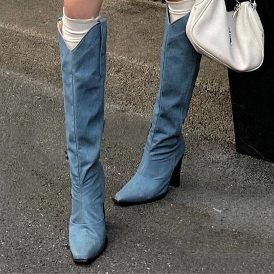 Azrael | Denim Boots