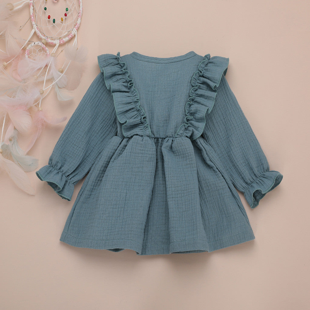 Linen | Childrens Ruffle Dress