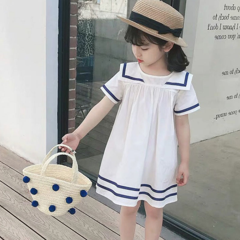 Cotton | Navy Kids Dress