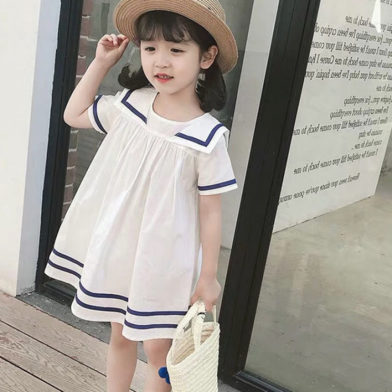 Cotton | Navy Kids Dress