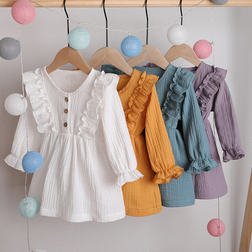 Linen | Childrens Ruffle Dress