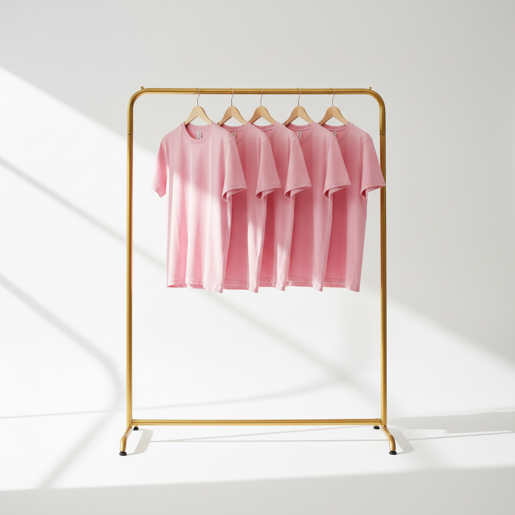 100% cotton pink shirt