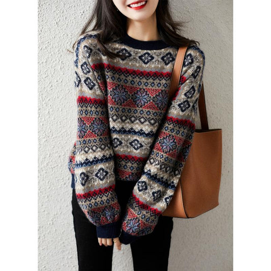 Wool | Jacquard knit sweater
