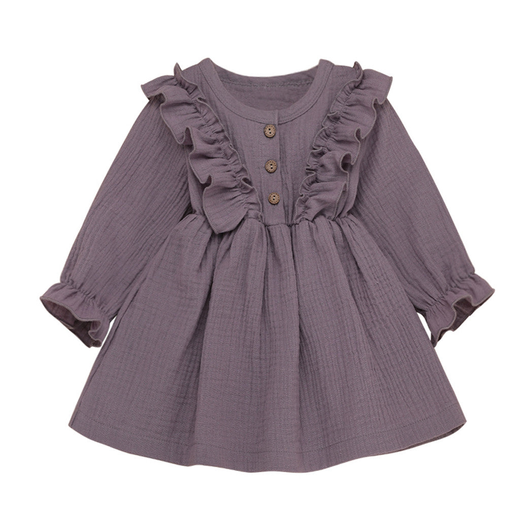 Linen | Childrens Ruffle Dress