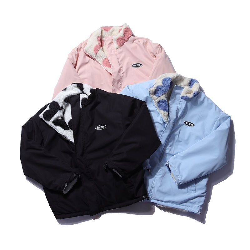 Cotton | Reversible Plush Heart Rain Jacket