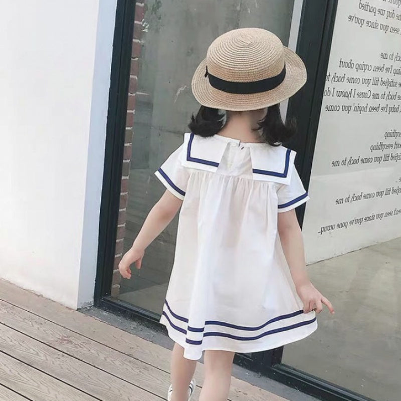 Cotton | Navy Kids Dress