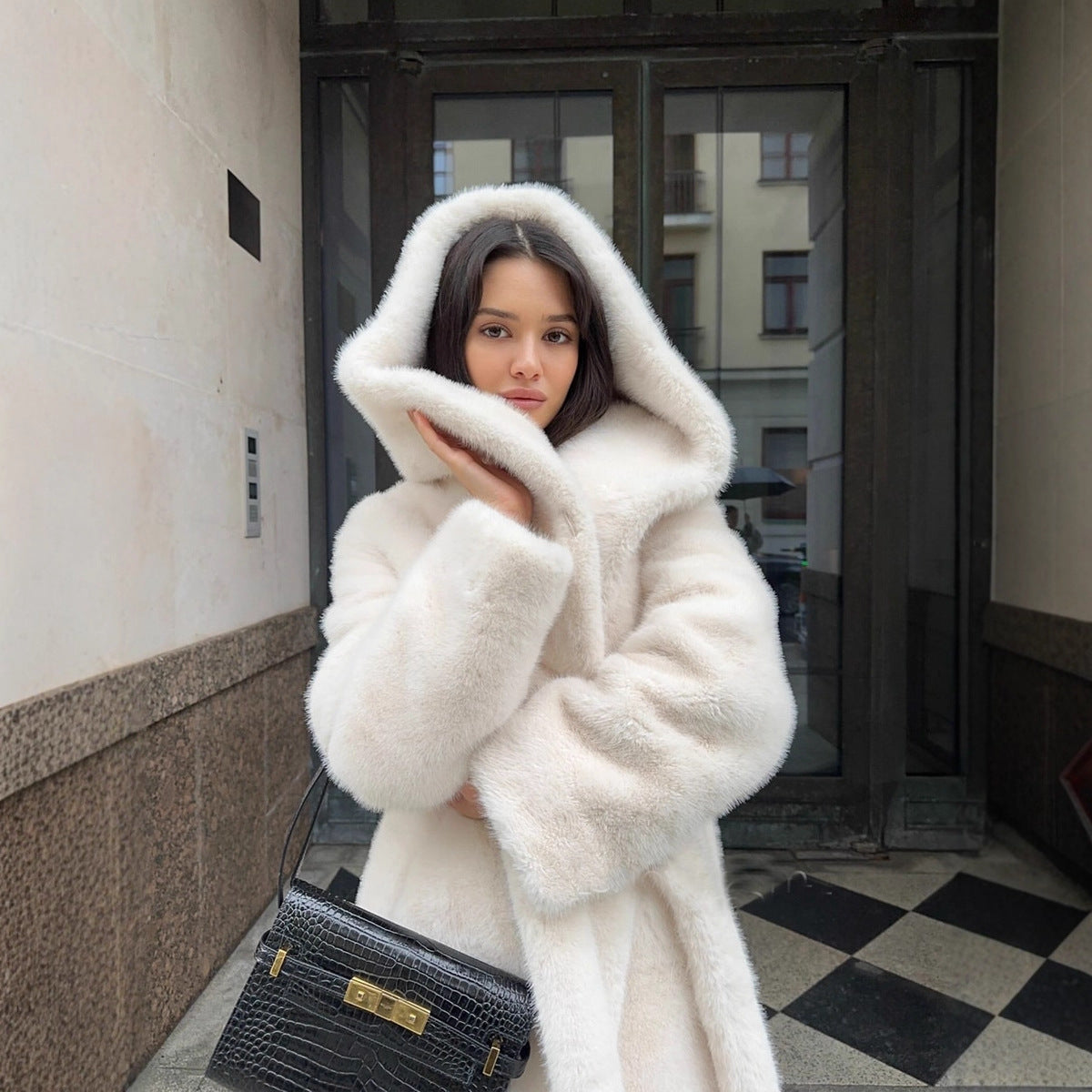 Wool | Plush Hoodie Coat