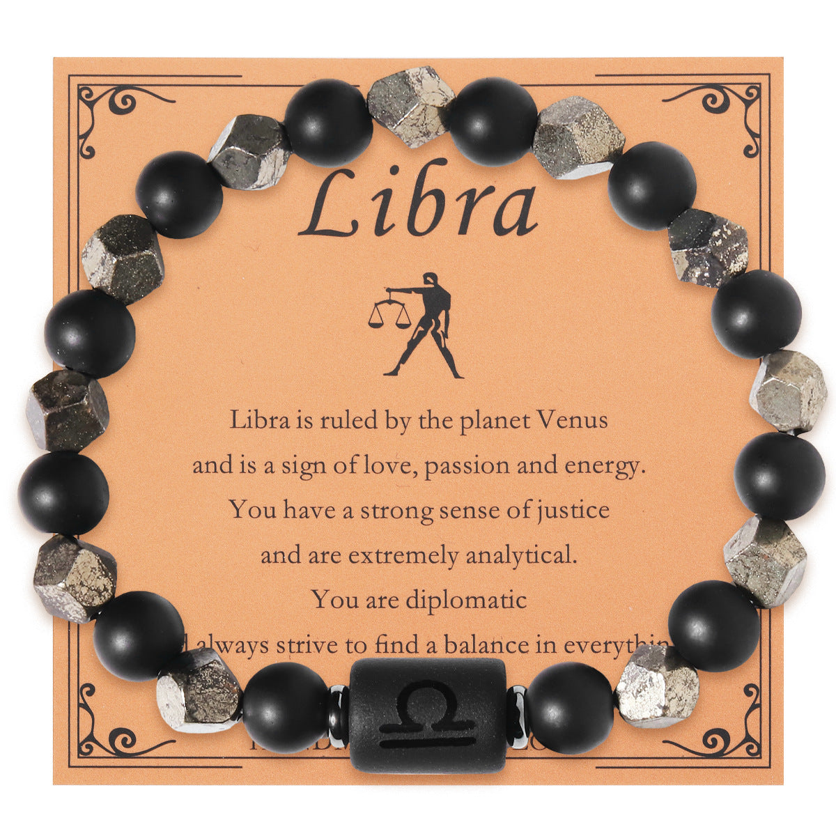 Charms | Zodiac Dark Obsidian bracelets