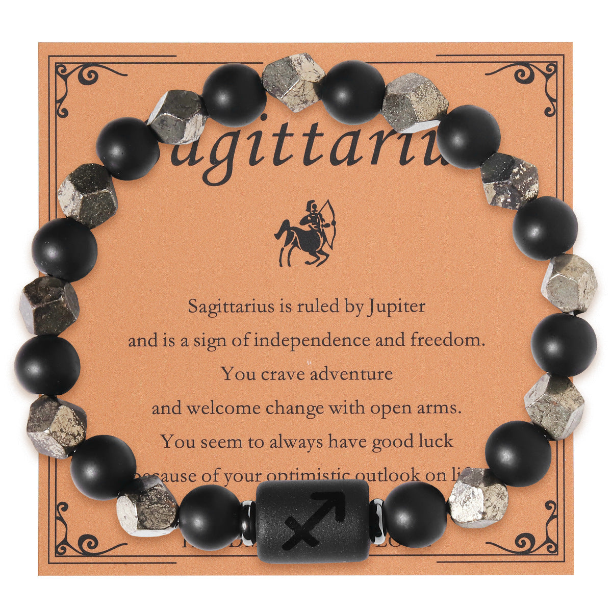 Charms | Zodiac Dark Obsidian bracelets