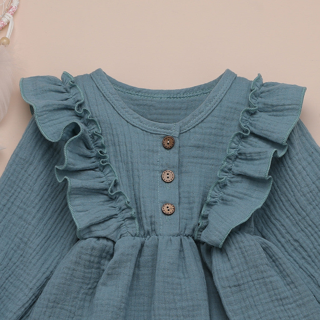 Linen | Childrens Ruffle Dress