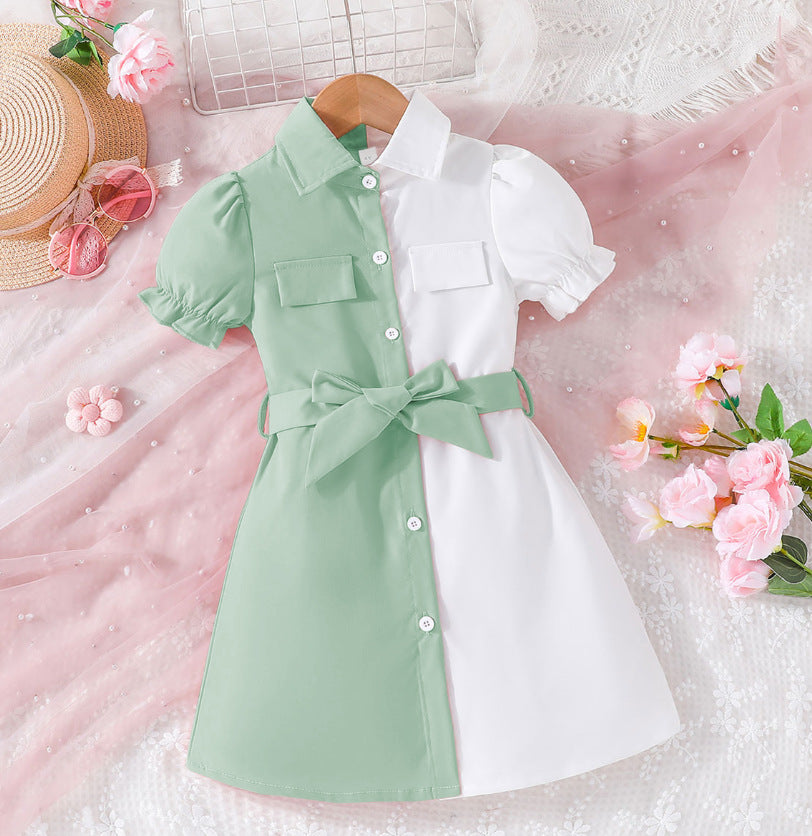 Cotton | Lantern Sleeve Kids Dress