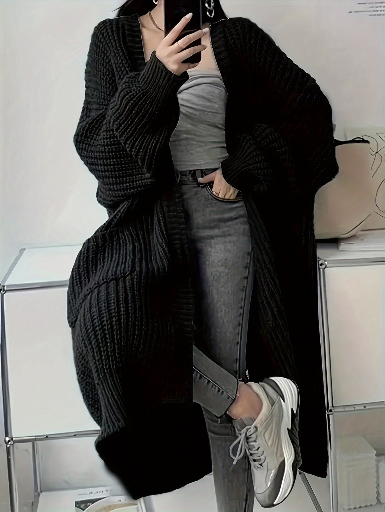 Wool | Long Cardigan