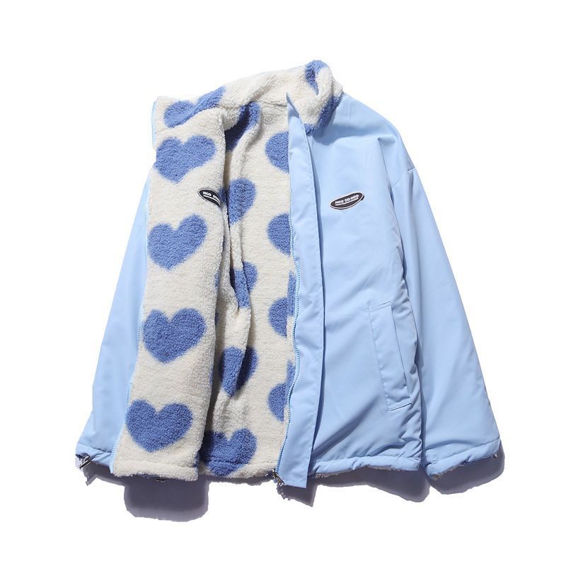 Cotton | Reversible Plush Heart Rain Jacket