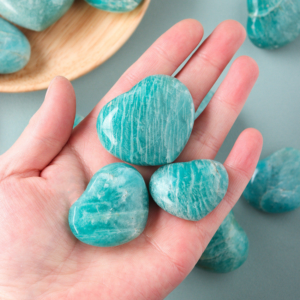 Amazonite hearts