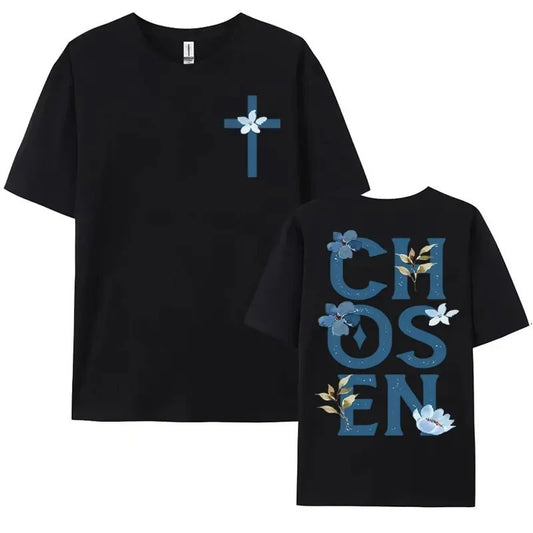 black biblical chosen shirt