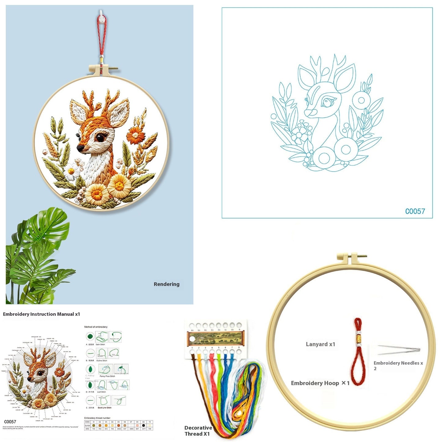 DIY embroidery kit