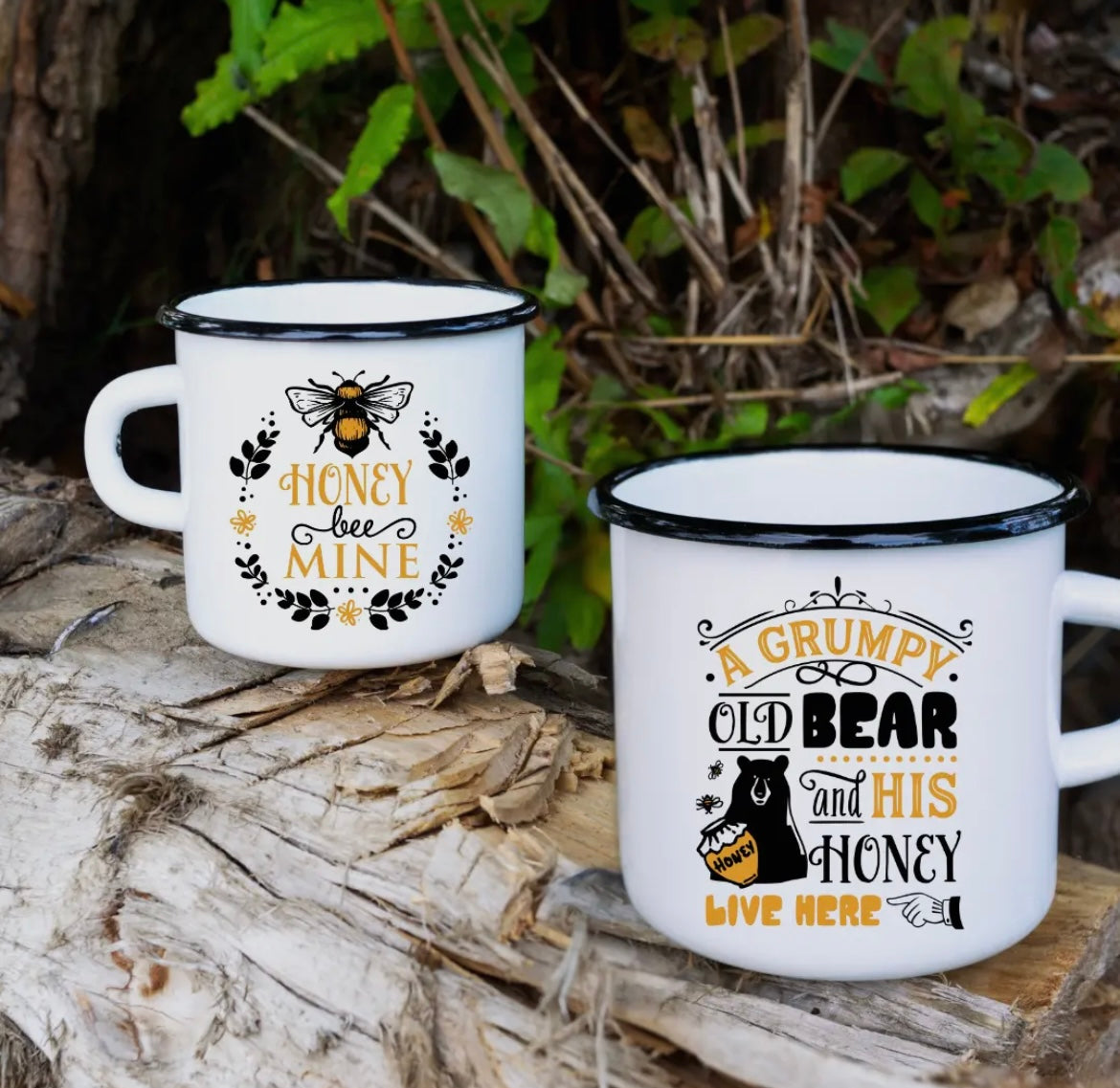 Grumpy & His Honey | Camping Mug