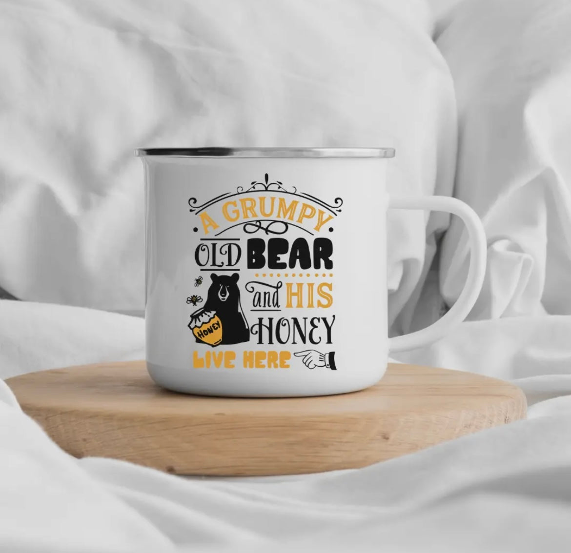 Grumpy & His Honey | Camping Mug