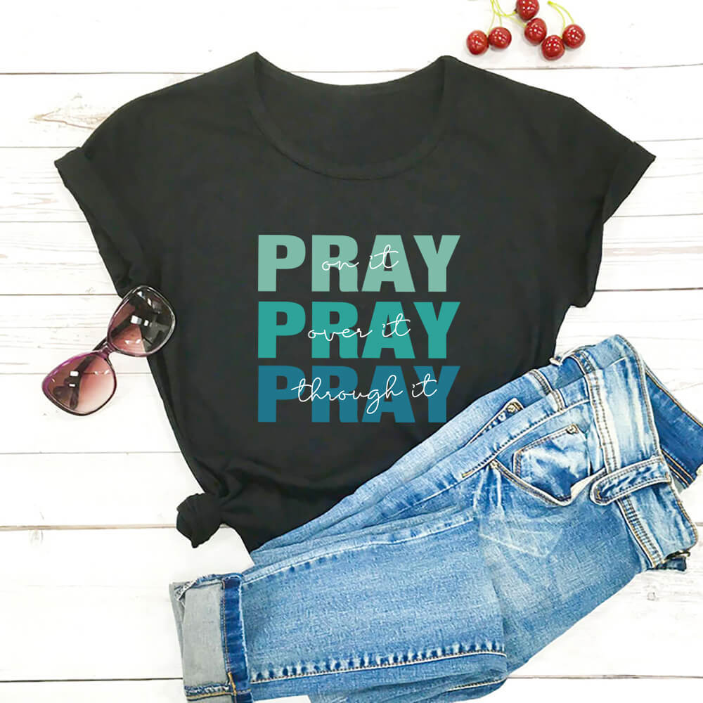 Pure cotton pray t shirts